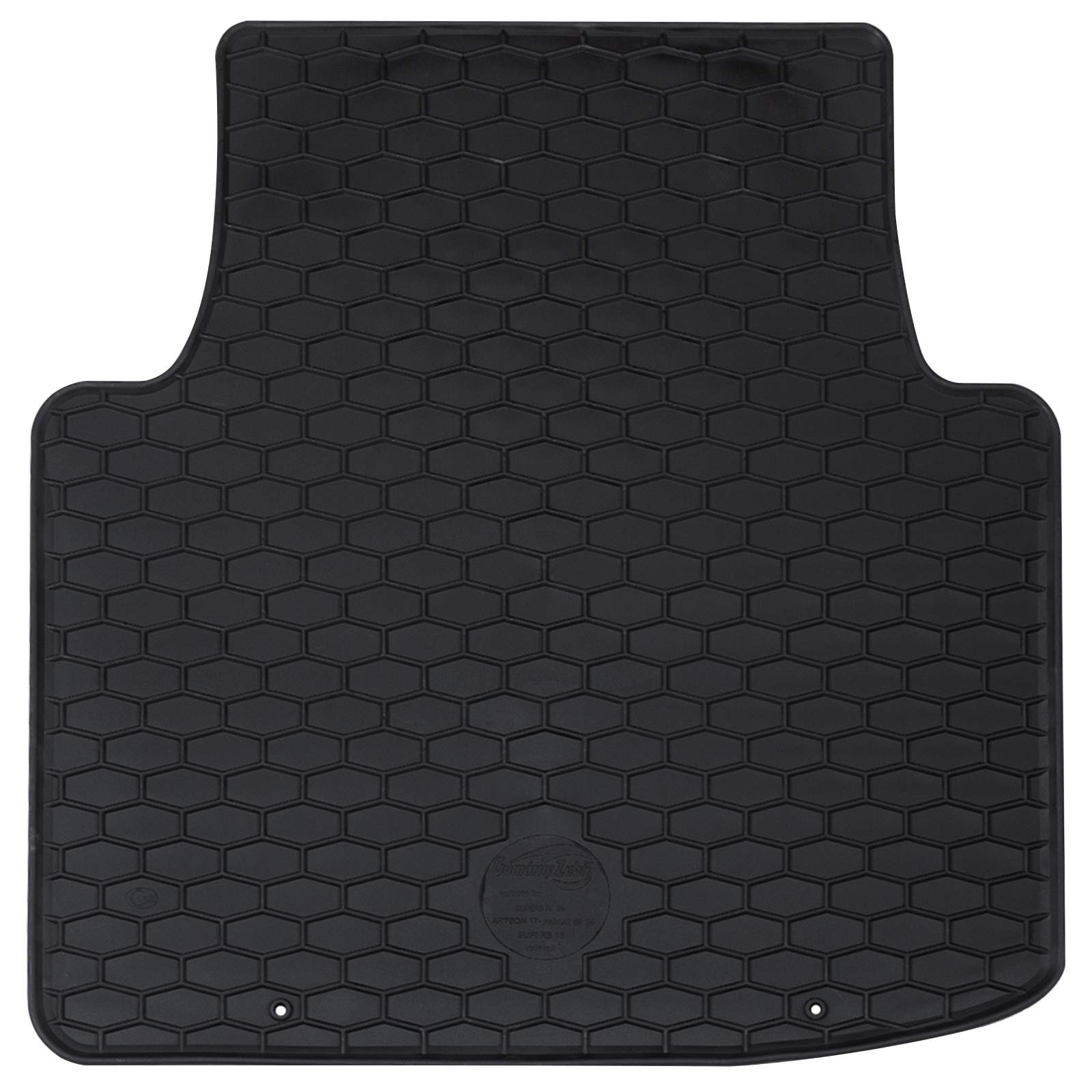 vidaXL Mata samochodowa 4 pcs Czarny Guma