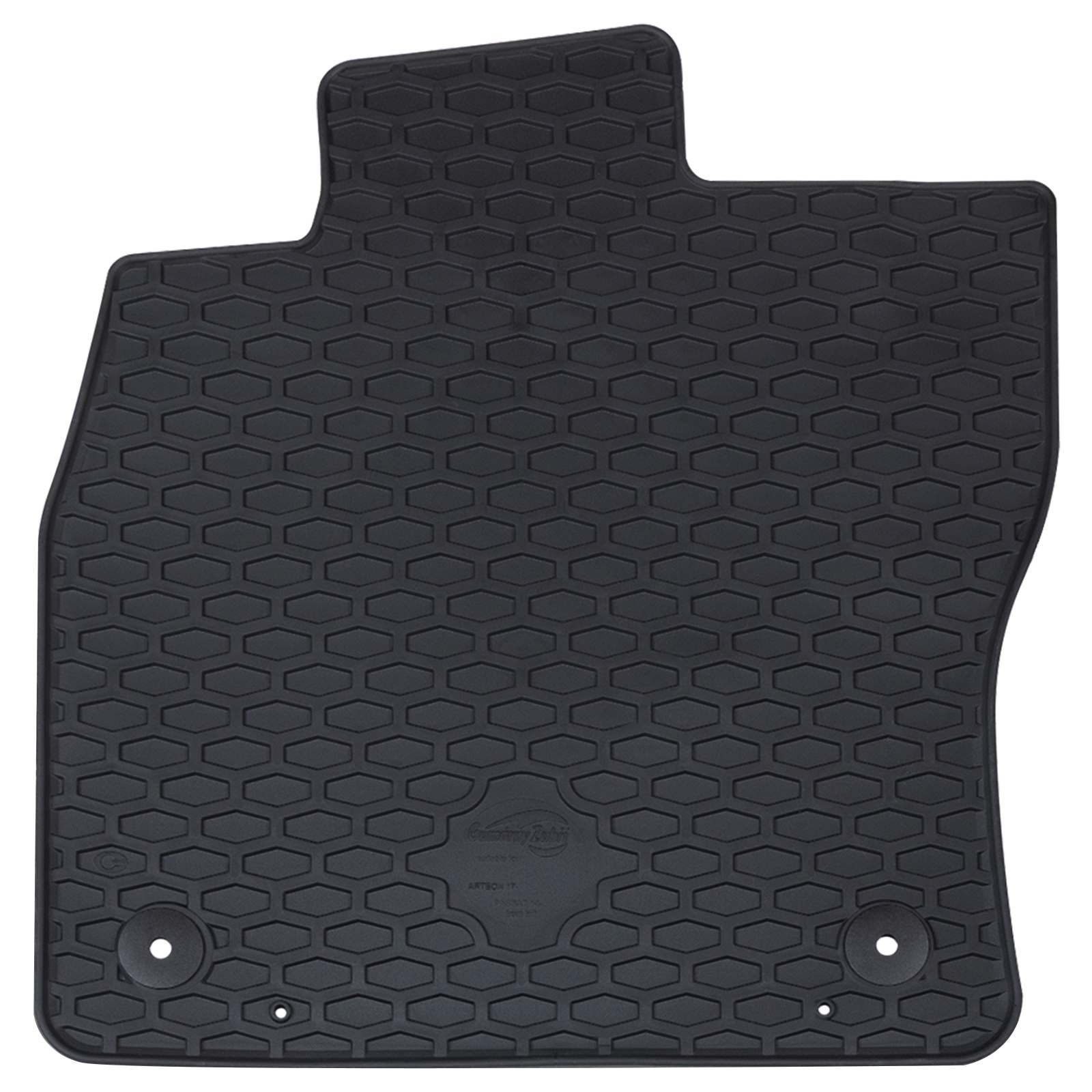 vidaXL Mata samochodowa 4 pcs Czarny Guma