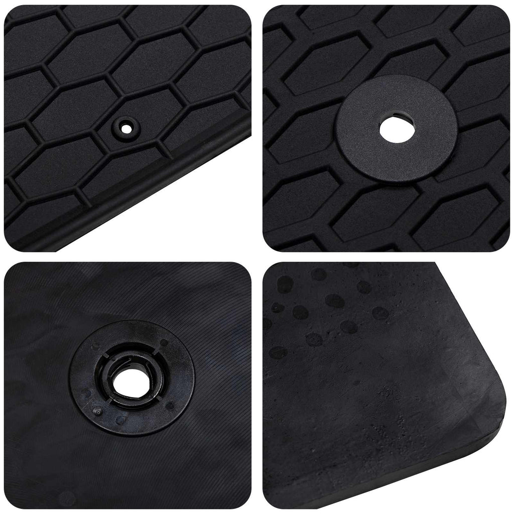 vidaXL Mata samochodowa 4 pcs Czarny odpowiedni dla CAPTUR 2020- Guma