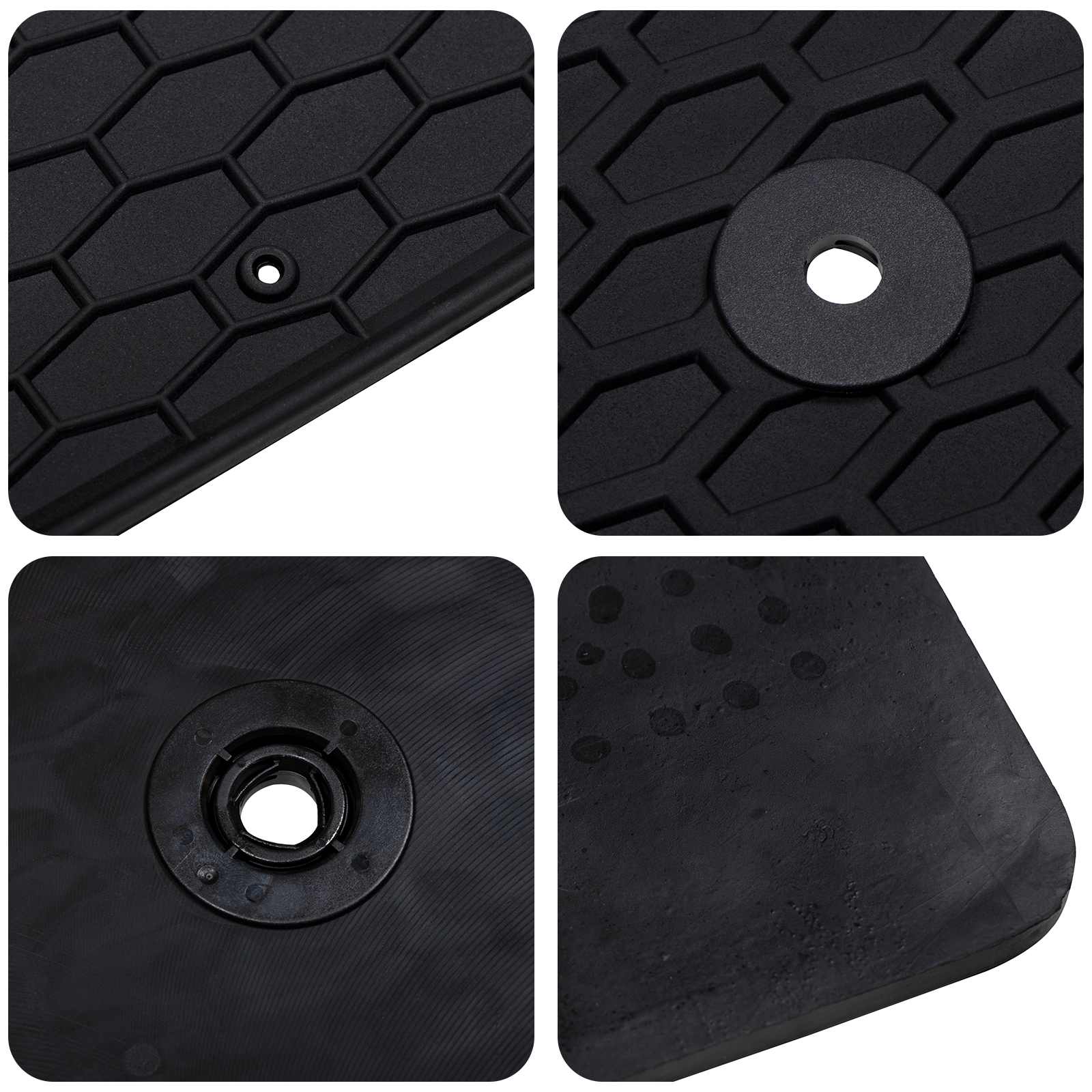 vidaXL Mata samochodowa 4 pcs Czarny odpowiedni dla CAPTUR 2020- Guma