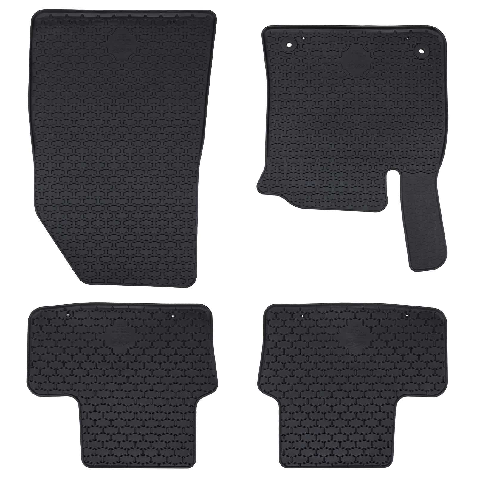 vidaXL Mata samochodowa 4 pcs Czarny odpowiedni dla CAPTUR 2020- Guma