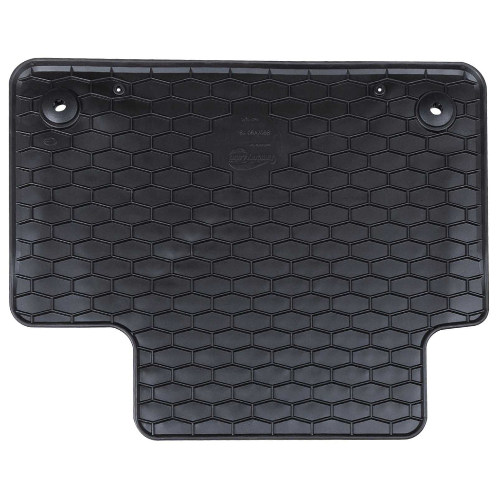 vidaXL Mata samochodowa 4 pcs Czarny Guma