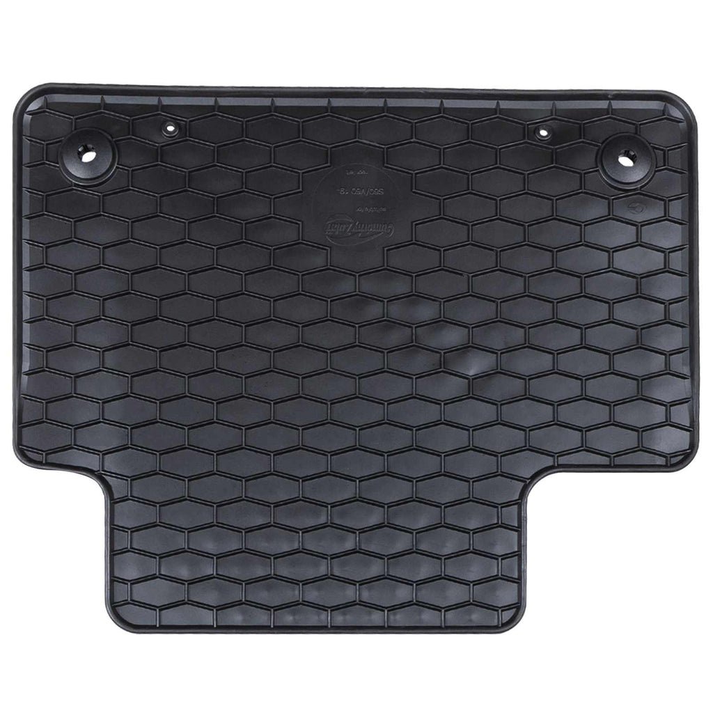 vidaXL Mata samochodowa 4 pcs Czarny Guma