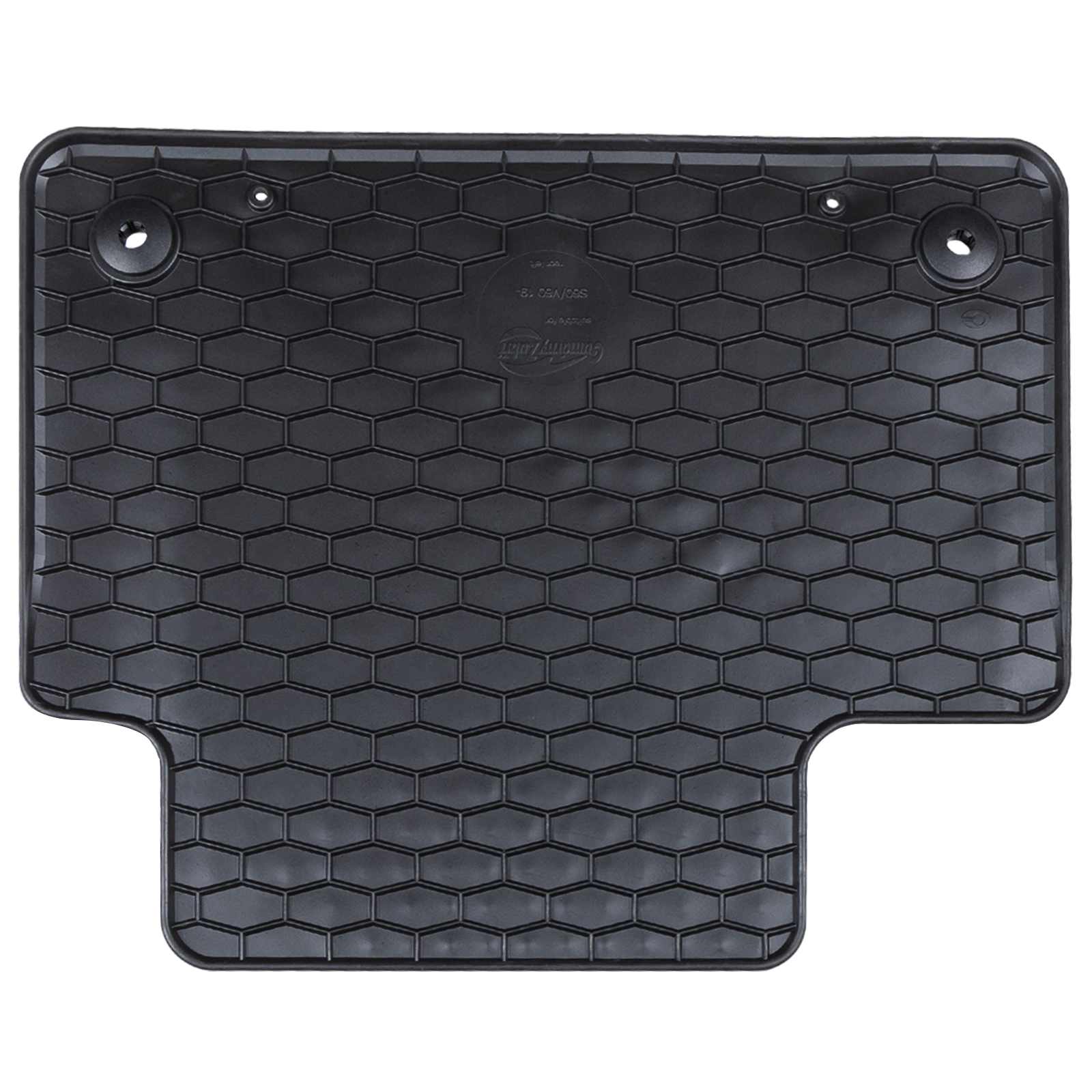 vidaXL Mata samochodowa 4 pcs Czarny Guma