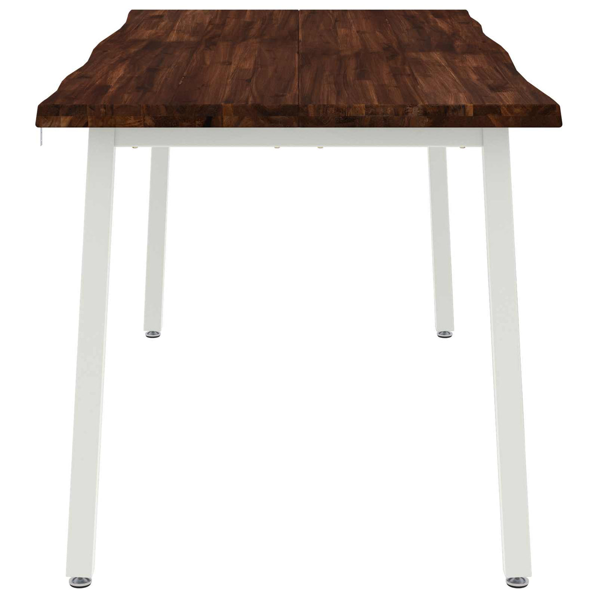 vidaXL Stół jadalny z naturalną krawędzią 160 x 70 x 75 cm Ciemny brąz
