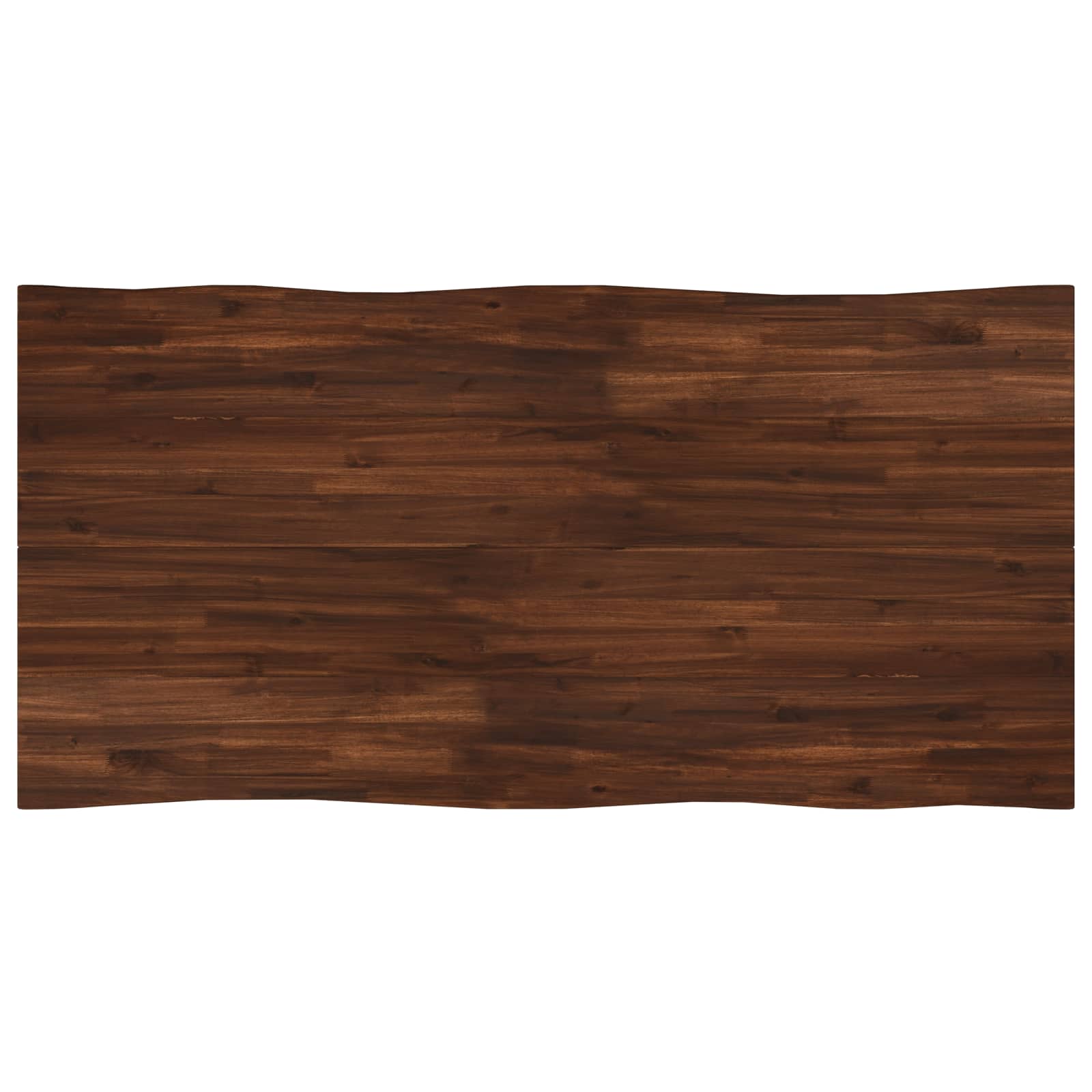 vidaXL Stół jadalny z naturalną krawędzią 160 x 70 x 75 cm Ciemny brąz
