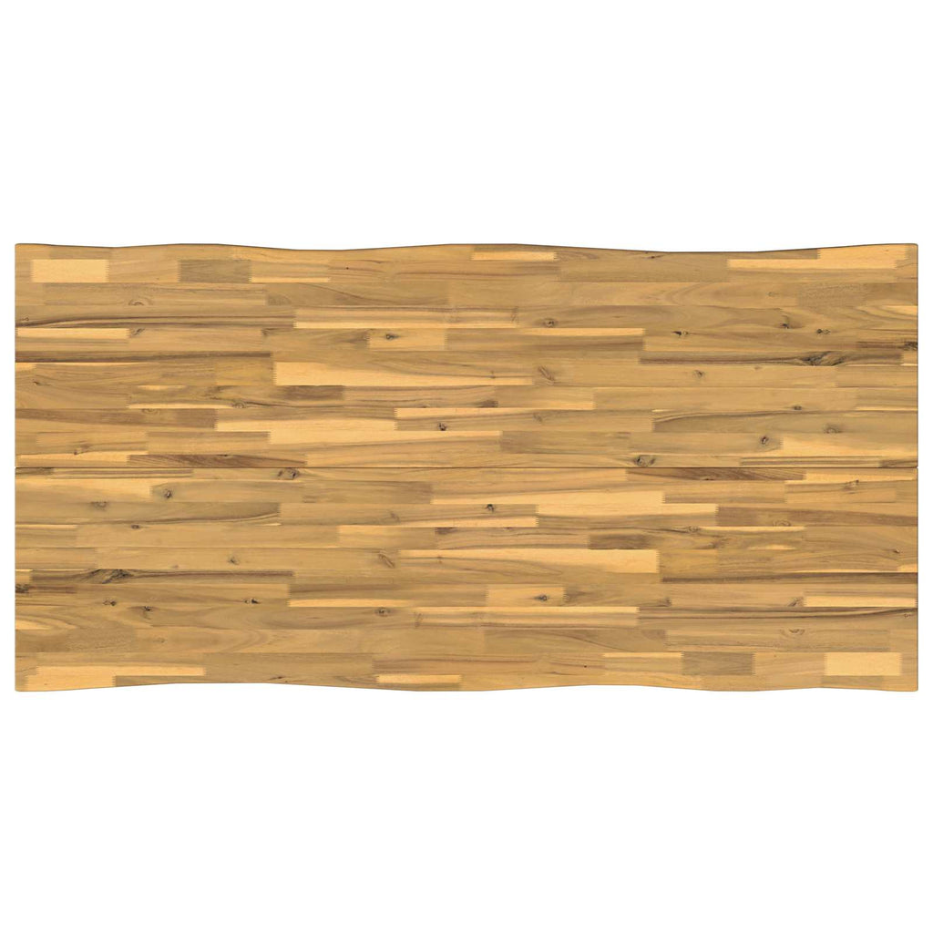 vidaXL Stół jadalny z naturalną krawędzią 160 x 70 x 75 cm Biały