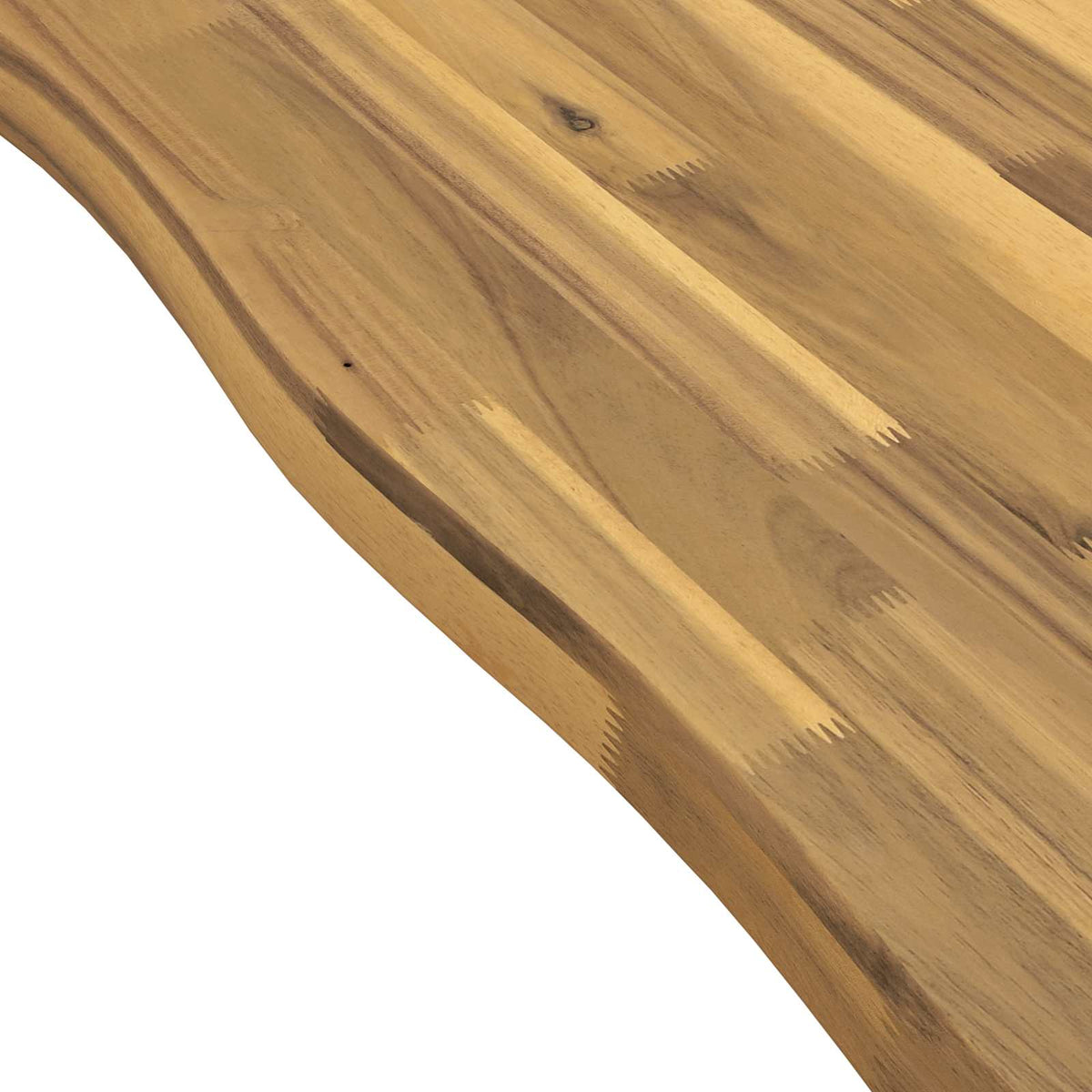 vidaXL Stół jadalny z naturalną krawędzią 160 x 70 x 75 cm Biały