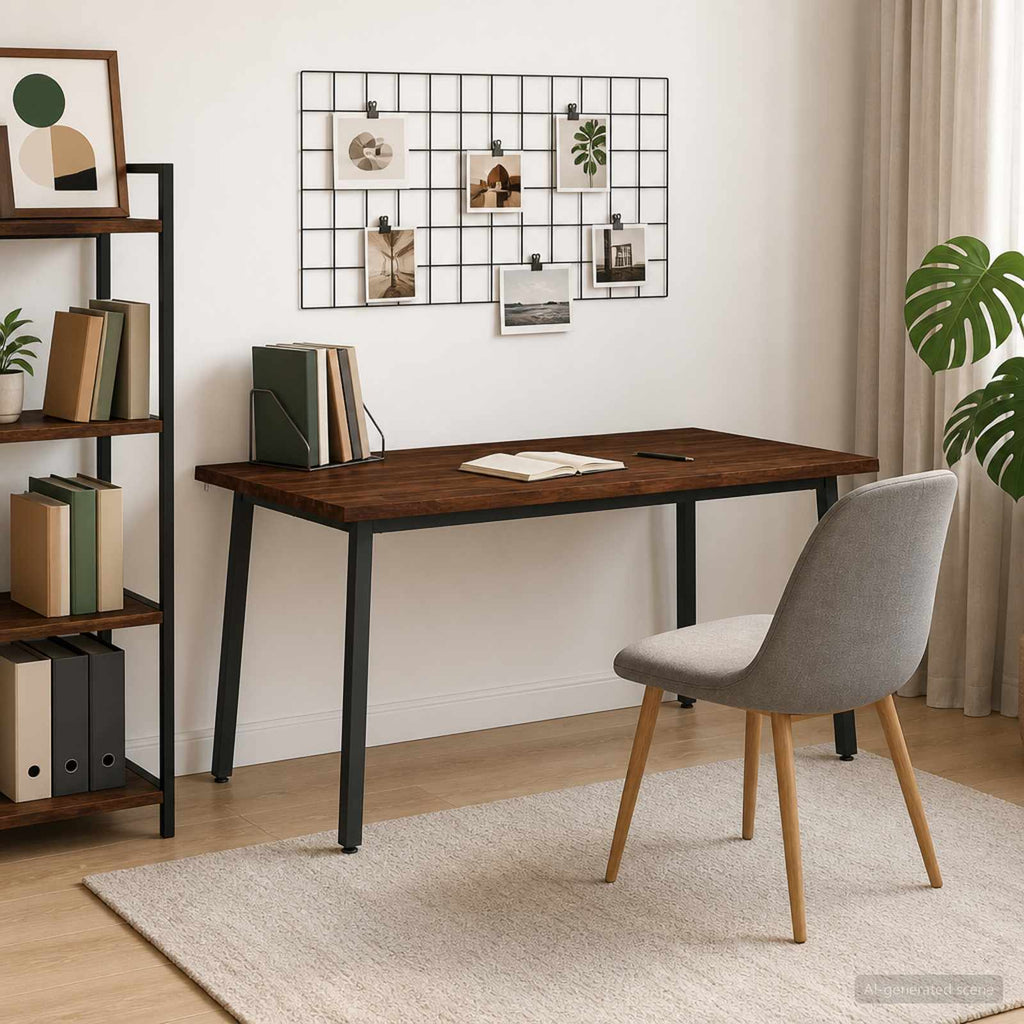 vidaXL Stół jadalny z naturalną krawędzią 160 x 70 x 75 cm Ciemny brąz