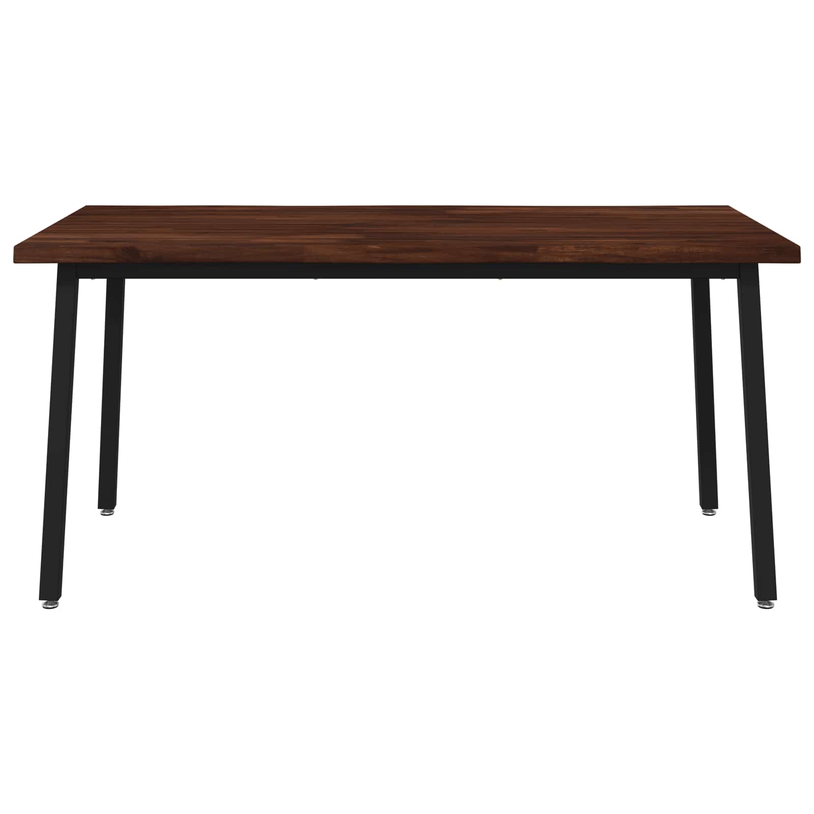 vidaXL Stół jadalny z naturalną krawędzią 160 x 80 x 75 cm Ciemny brąz