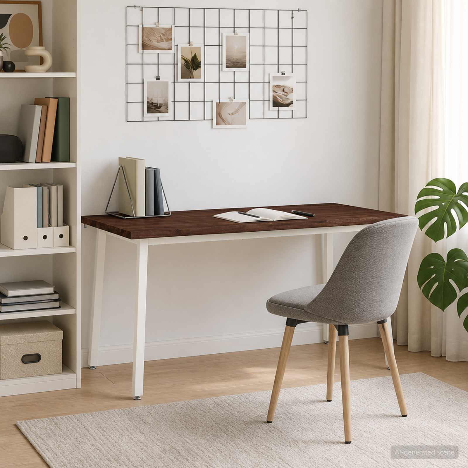 vidaXL Stół jadalny z naturalną krawędzią 160 x 90 x 75 cm Ciemny brąz