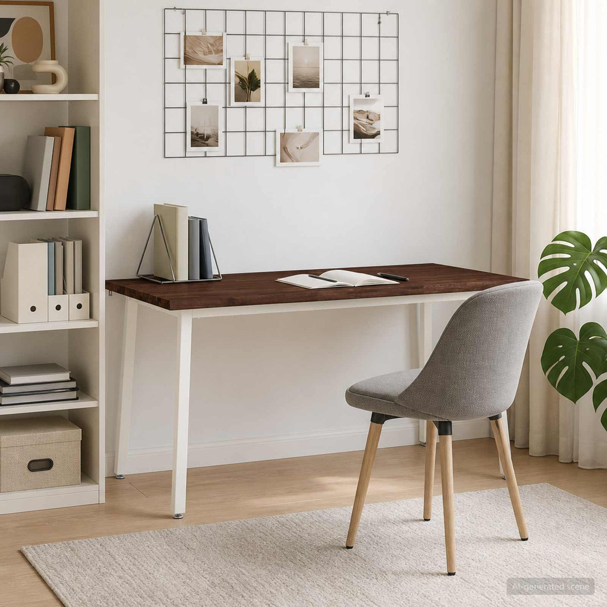 vidaXL Stół jadalny z naturalną krawędzią 160 x 80 x 75 cm Ciemny brąz