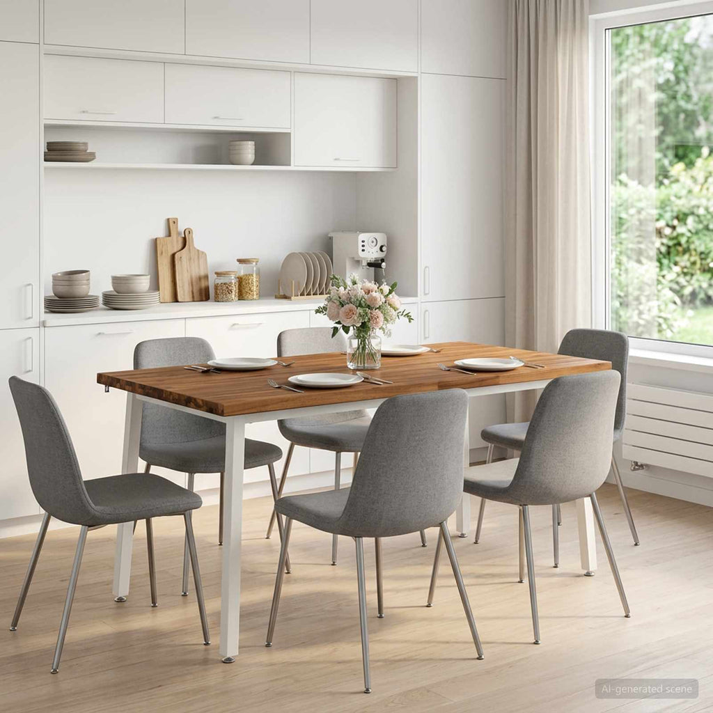 vidaXL Stół jadalny z naturalną krawędzią 160 x 80 x 75 cm naturalny