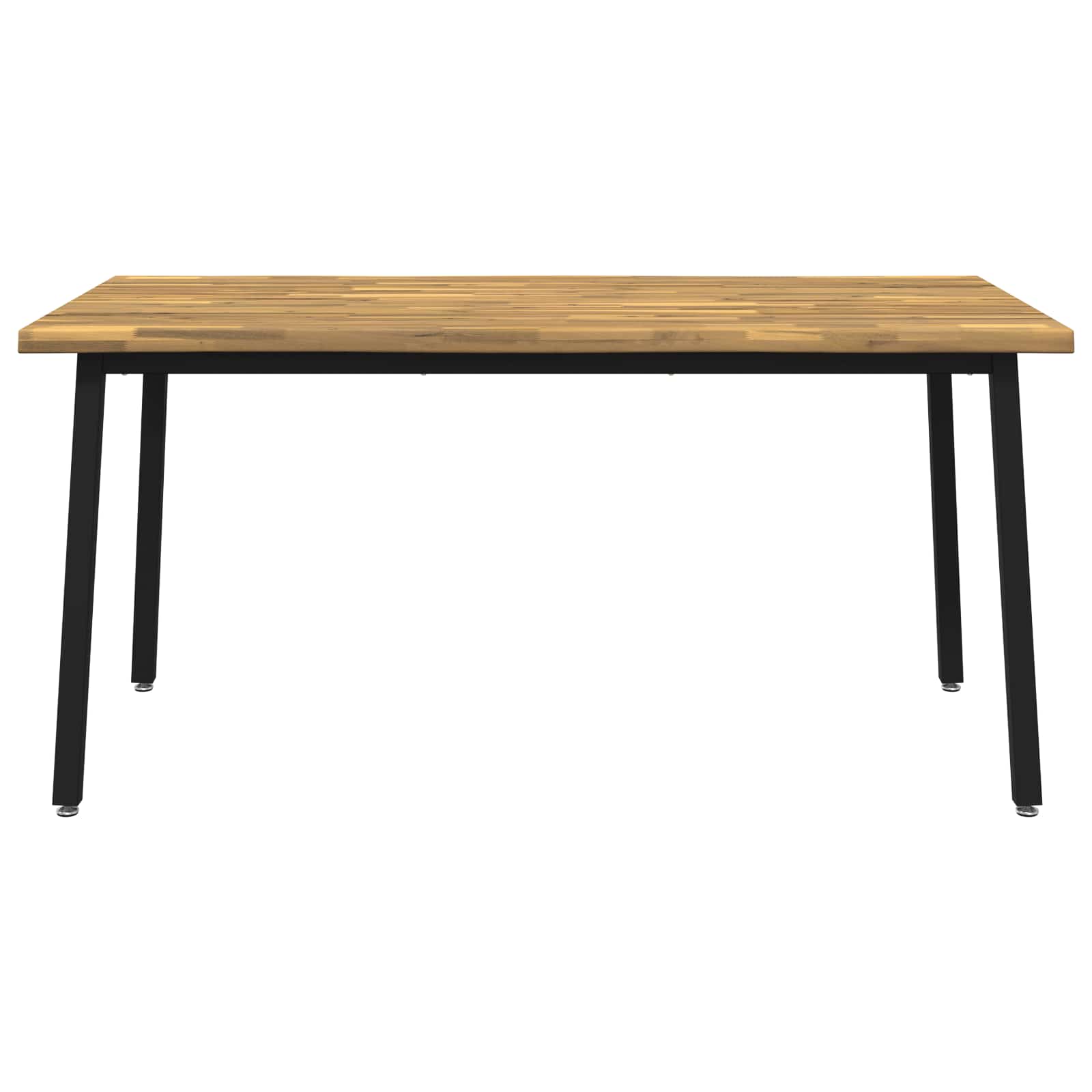 vidaXL Stół jadalny z naturalną krawędzią 160 x 80 x 75 cm Biały