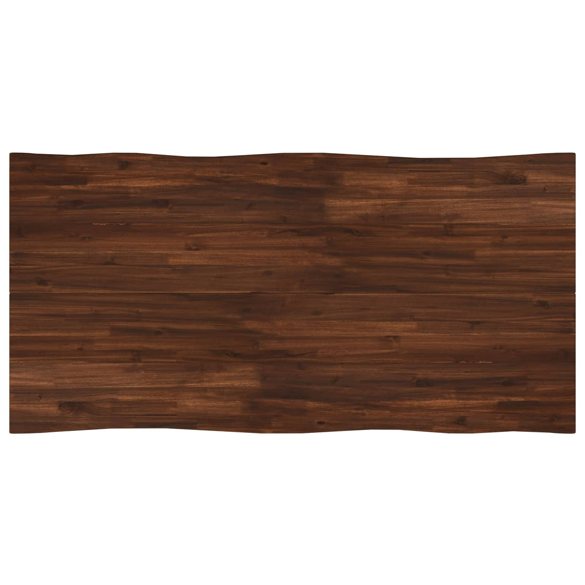 vidaXL Stół jadalny z naturalną krawędzią 140 x 90 x 75 cm Ciemny brąz