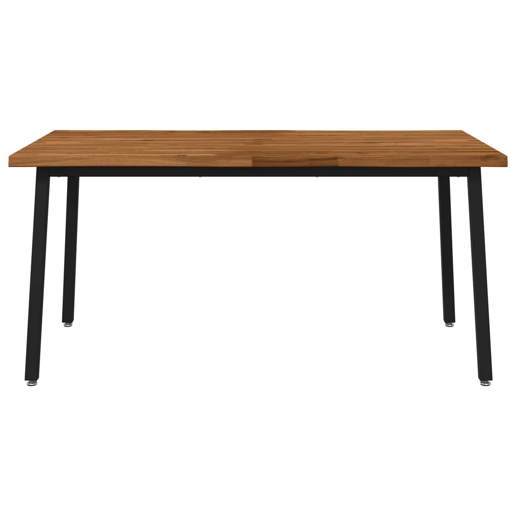 vidaXL Stół jadalny z naturalną krawędzią 140 x 90 x 75 cm naturalny