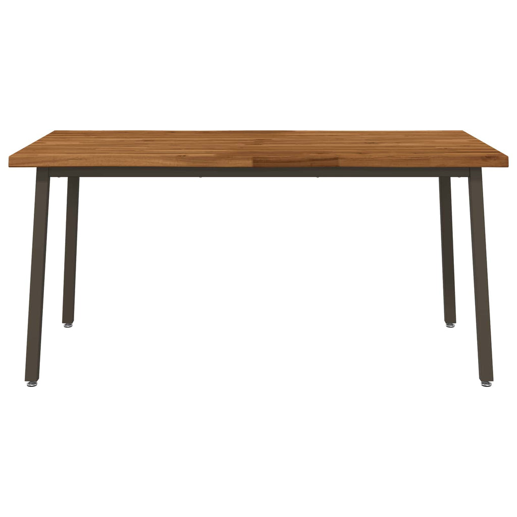 vidaXL Stół jadalny z naturalną krawędzią 160 x 90 x 75 cm naturalny