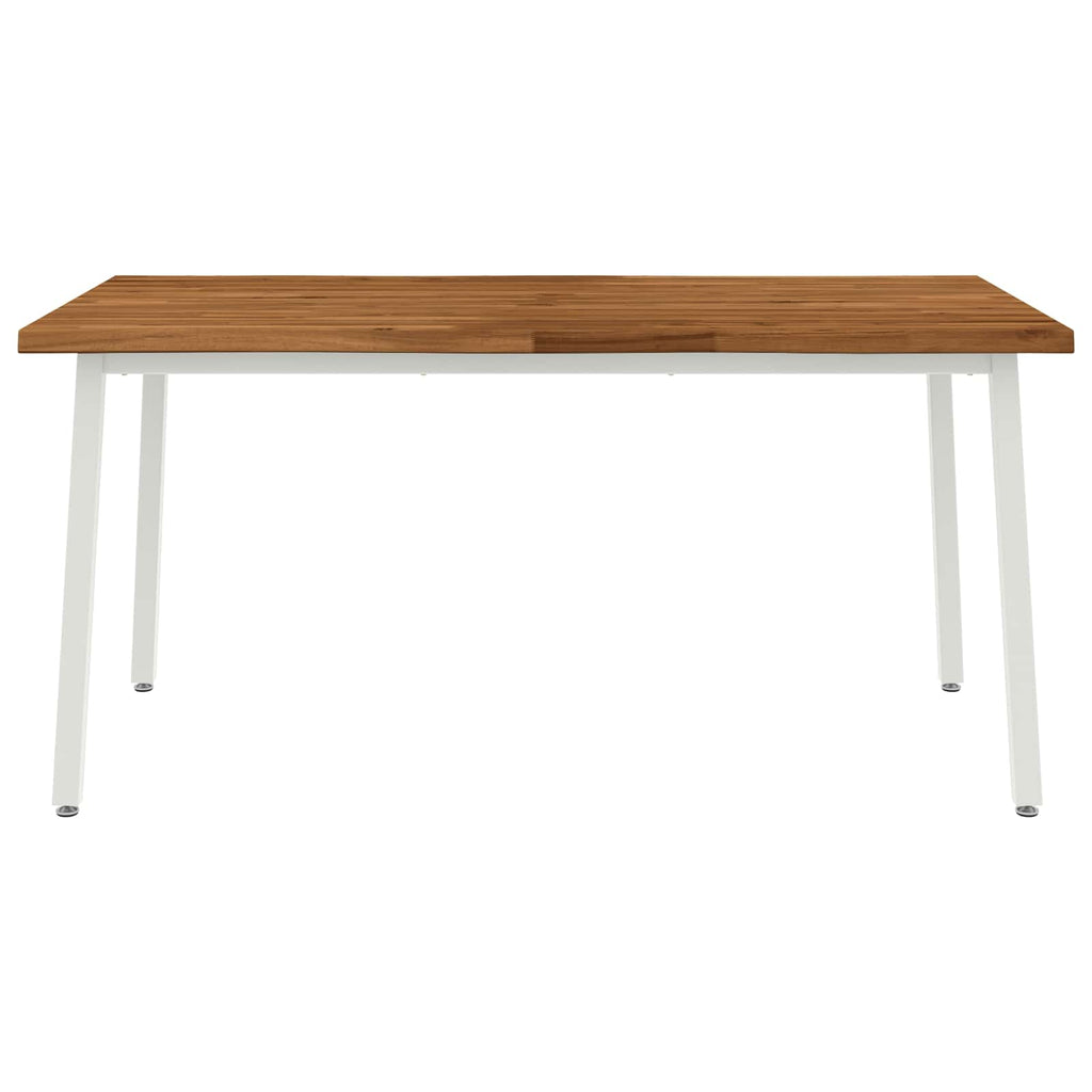 vidaXL Stół jadalny z naturalną krawędzią 160 x 90 x 75 cm naturalny