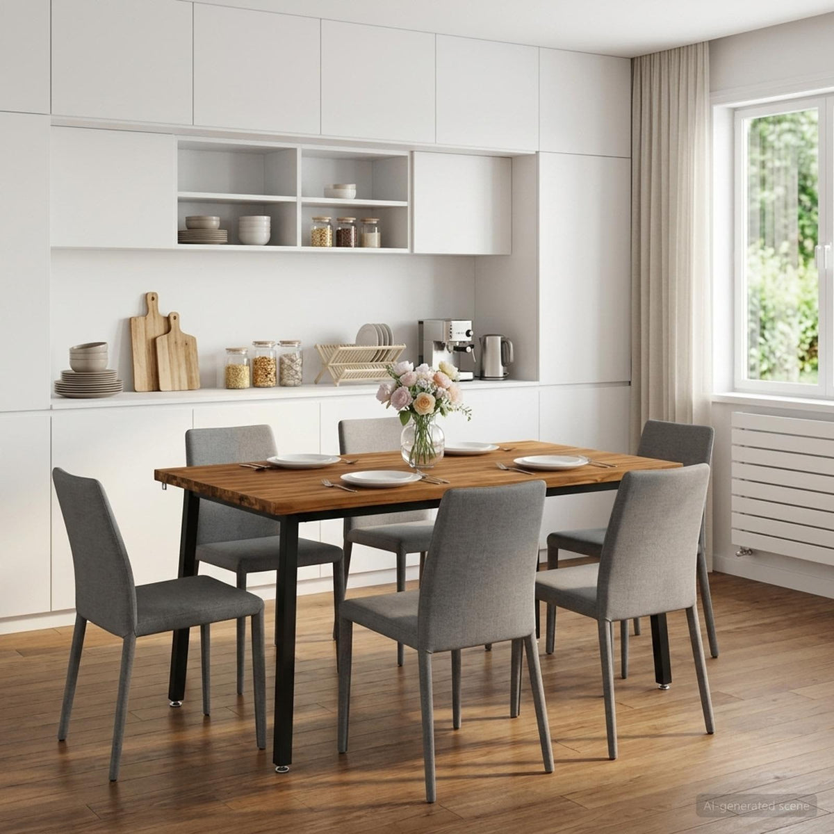 vidaXL Kwadratowy stół do jedzenia 160 x 80 x 75 cm Lite Drewno Akacji