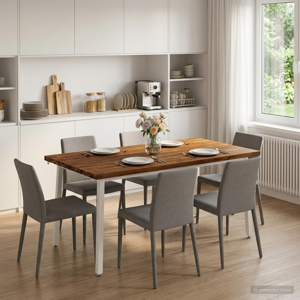 vidaXL Kwadratowy stół do jedzenia 160 x 70 x 75 cm Lite Drewno Akacji