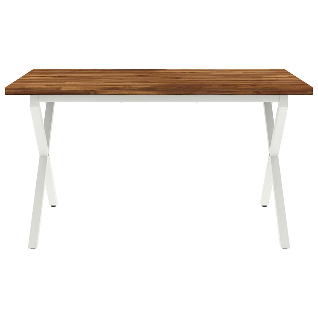 vidaXL Stół jadalny z naturalną krawędzią 140 x 70 x 75 cm naturalny