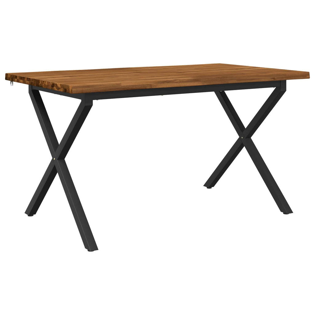 vidaXL Stół jadalny z naturalną krawędzią 140 x 80 x 75 cm naturalny