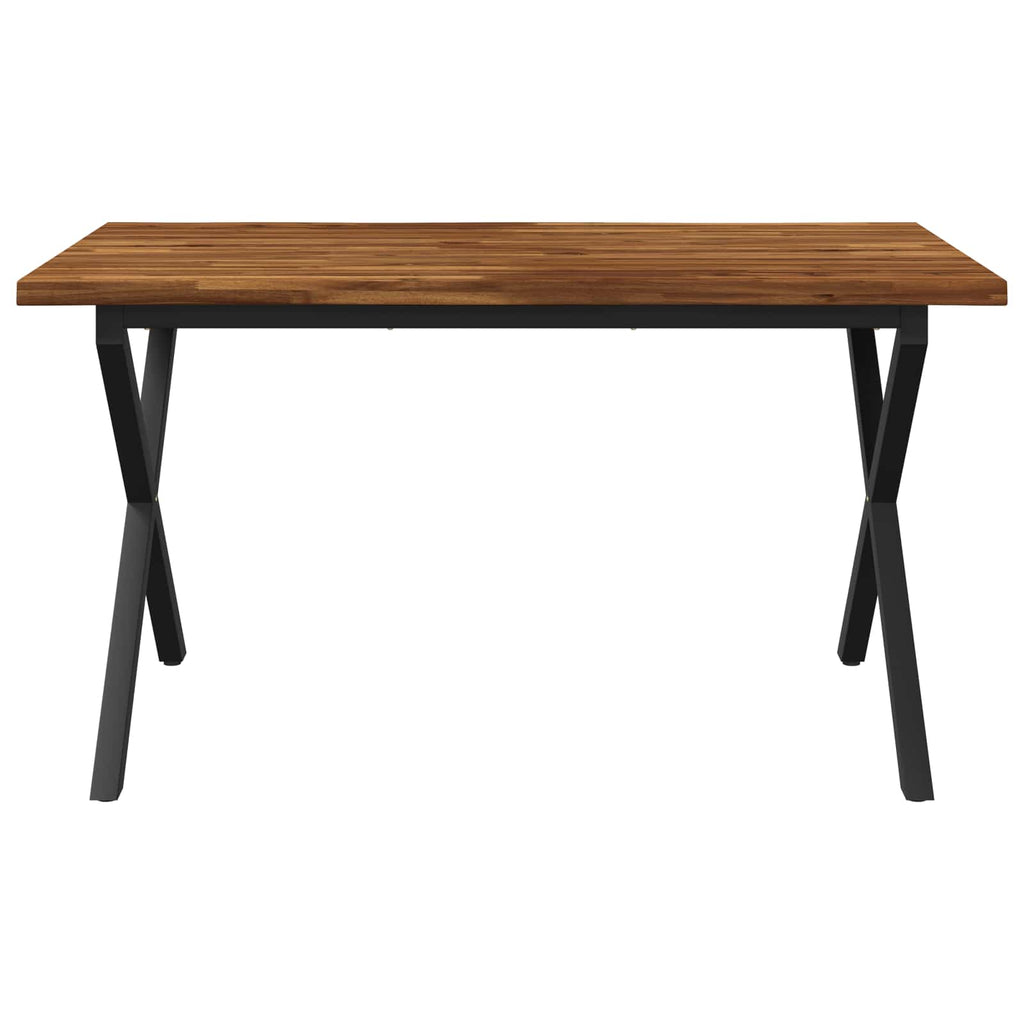 vidaXL Stół jadalny z naturalną krawędzią 140 x 80 x 75 cm naturalny