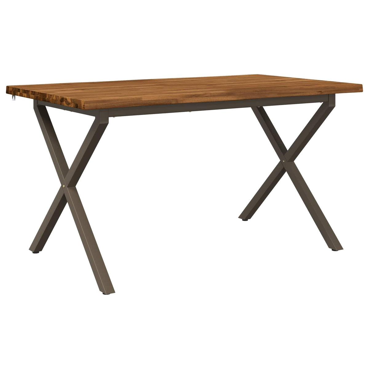 vidaXL Stół jadalny z naturalną krawędzią 140 x 80 x 75 cm naturalny