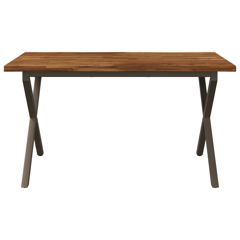 vidaXL Stół jadalny z naturalną krawędzią 140 x 80 x 75 cm naturalny