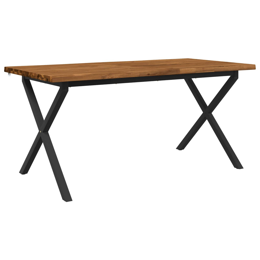 vidaXL Stół jadalny z naturalną krawędzią 160 x 80 x 75 cm naturalny