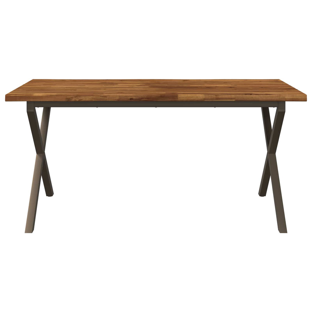 vidaXL Stół jadalny z naturalną krawędzią 160 x 80 x 75 cm naturalny