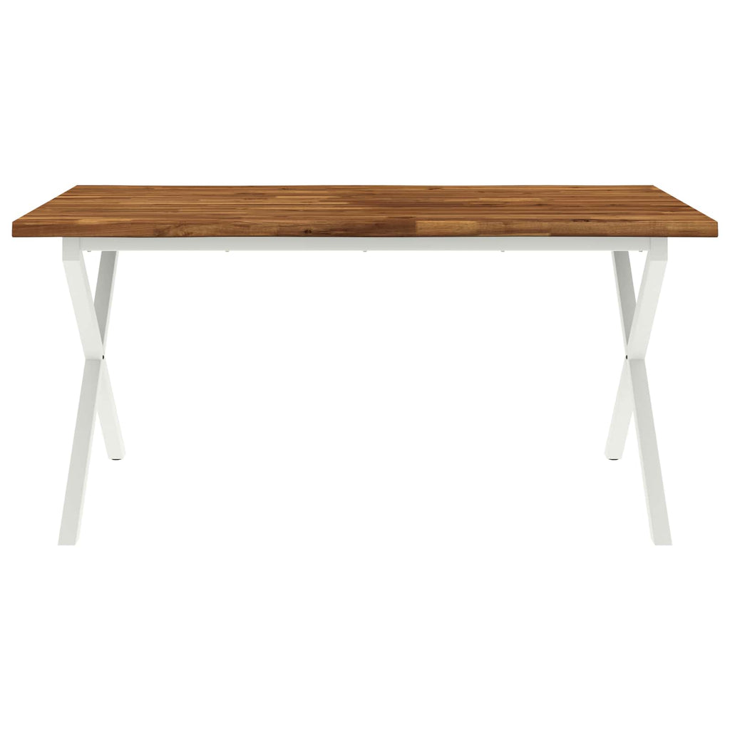 vidaXL Stół jadalny z naturalną krawędzią 160 x 80 x 75 cm naturalny
