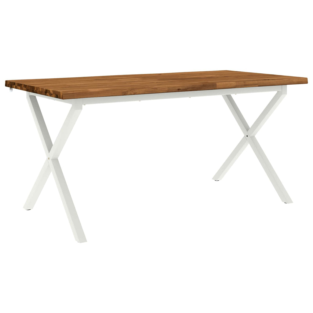 vidaXL Stół jadalny z naturalną krawędzią 160 x 90 x 75 cm naturalny