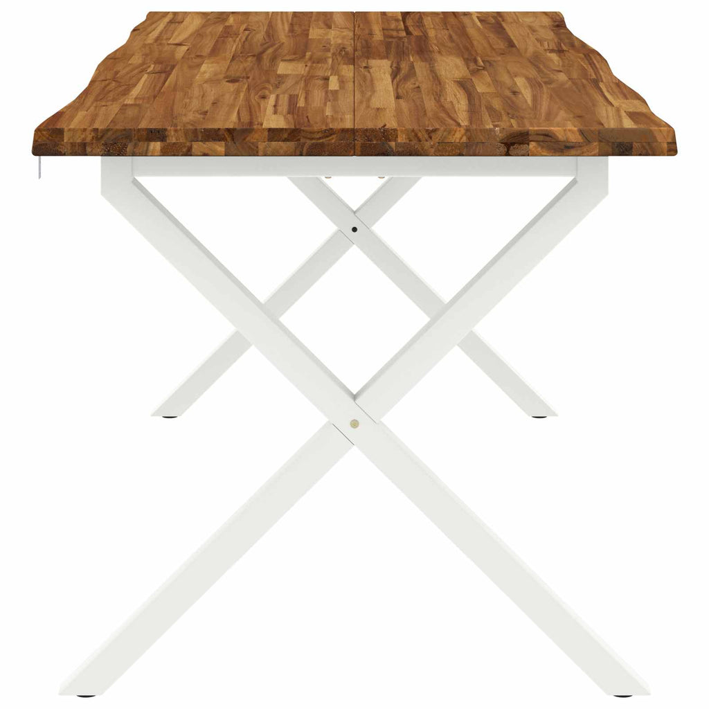 vidaXL Stół jadalny z naturalną krawędzią 160 x 90 x 75 cm naturalny