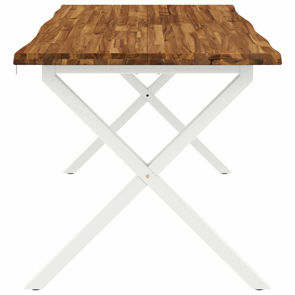 vidaXL Stół jadalny z naturalną krawędzią 160 x 90 x 75 cm naturalny