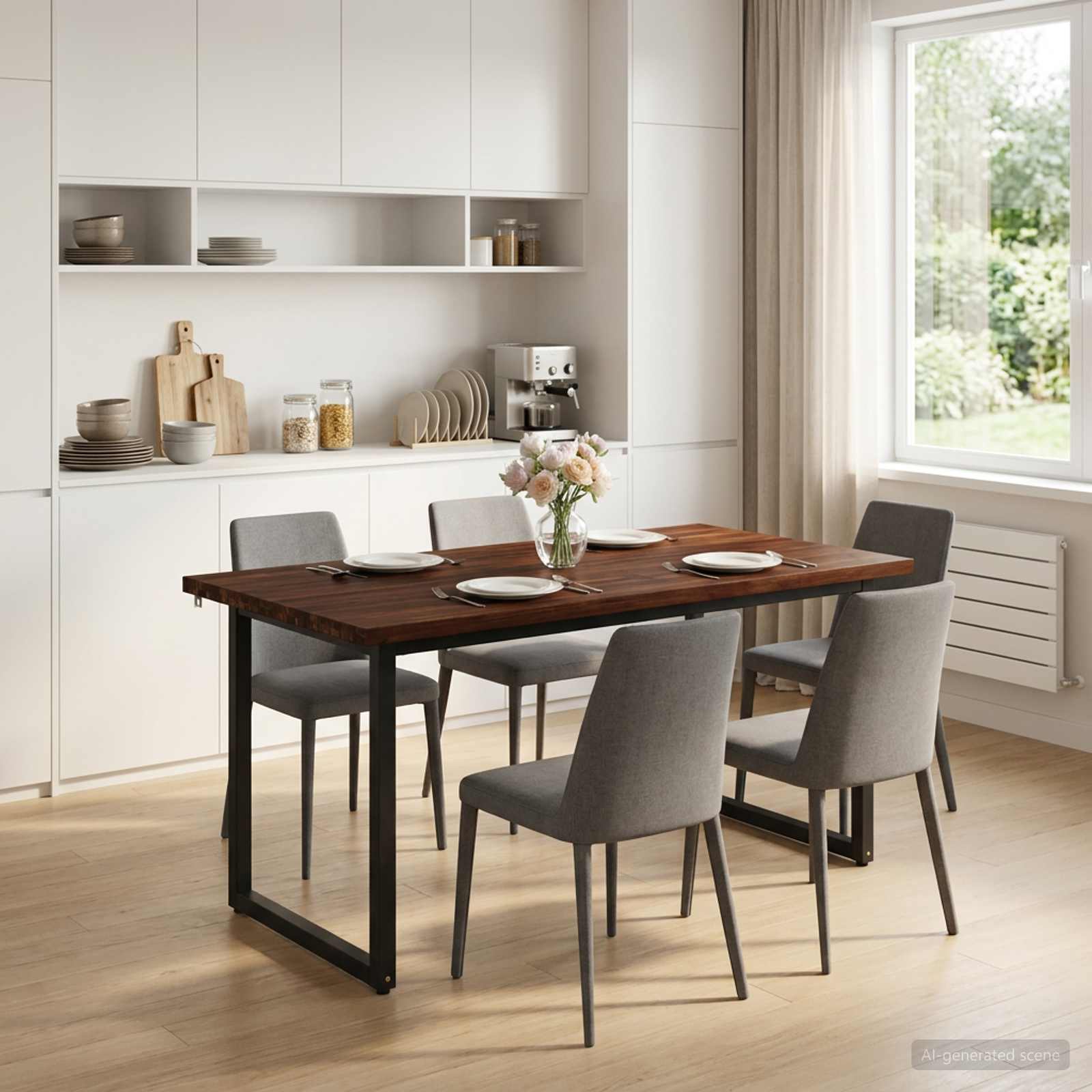 vidaXL Kwadratowy stół do jedzenia 160 x 70 x 75 cm Lite Drewno Akacji