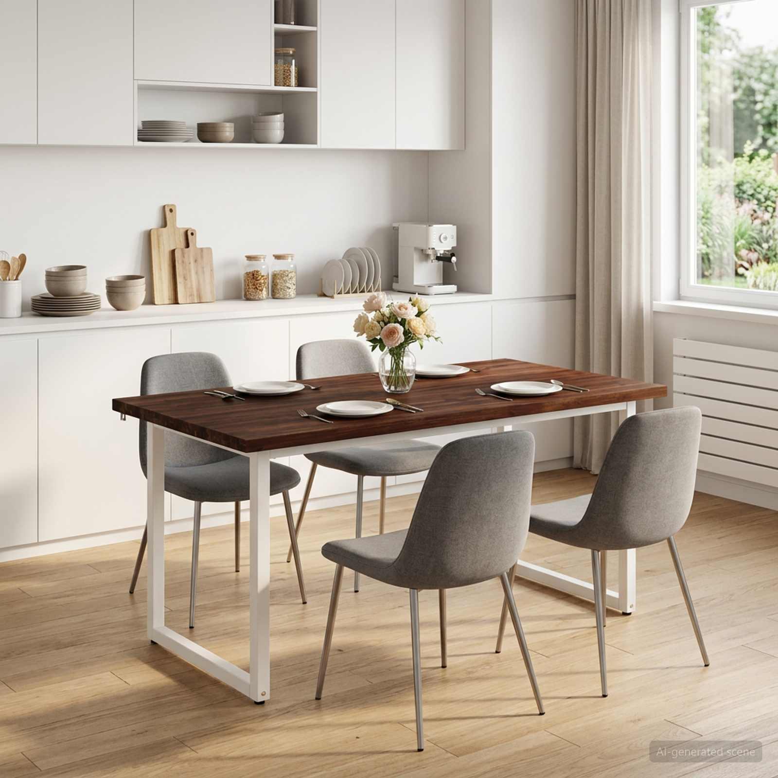 vidaXL Kwadratowy stół do jedzenia 160 x 70 x 75 cm Lite Drewno Akacji