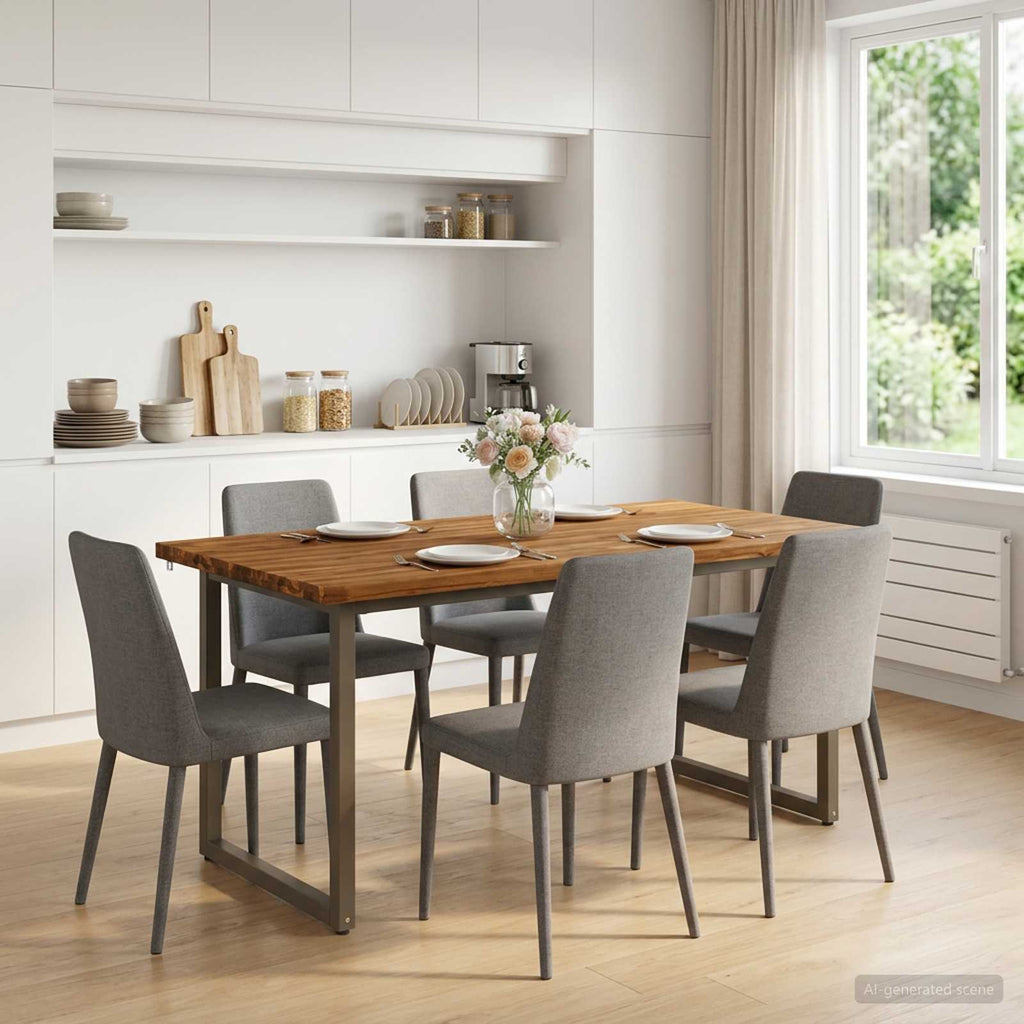vidaXL Kwadratowy stół do jedzenia 160 x 70 x 75 cm Lite Drewno Akacji