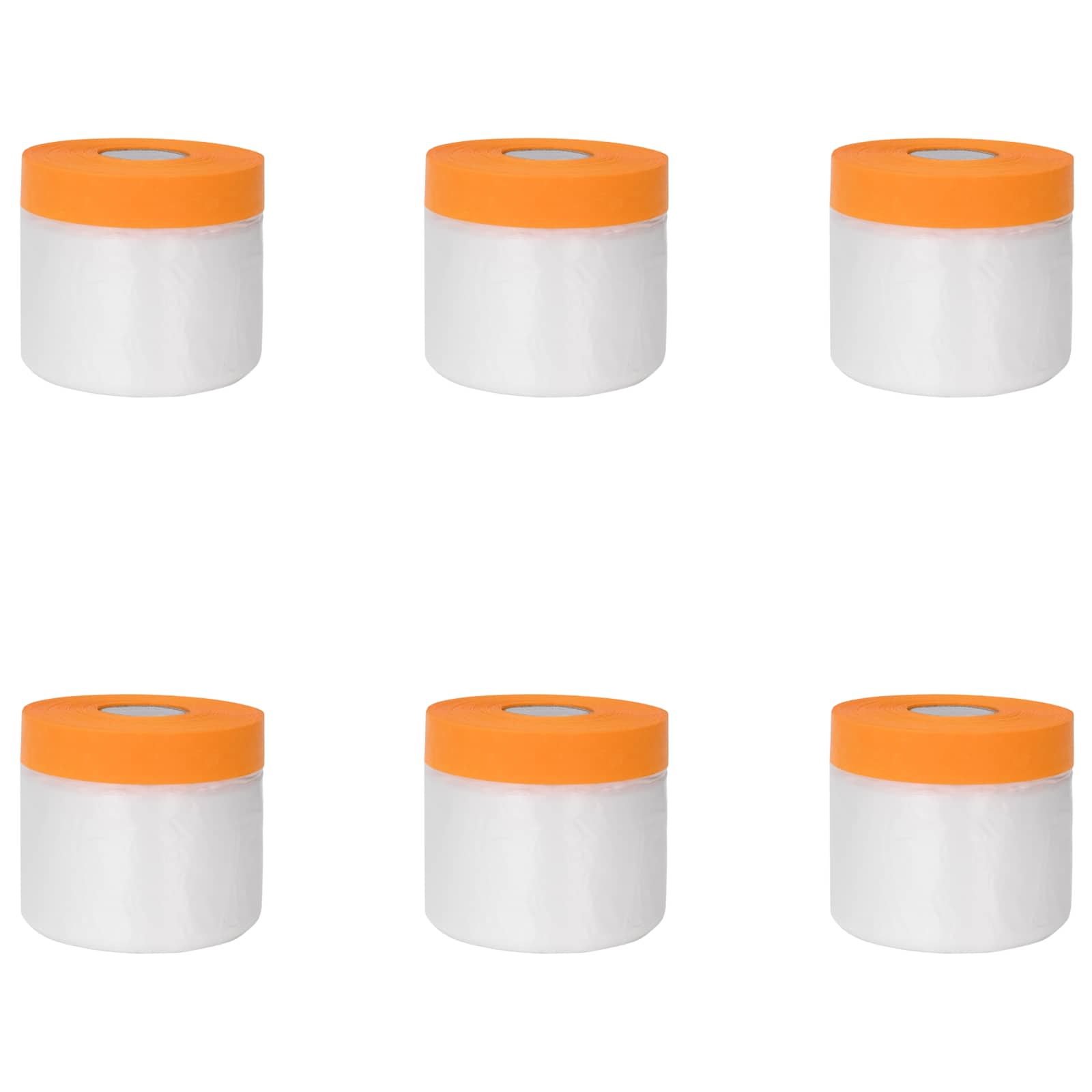 vidaXL Arkusz ochronny z taśmą klejącą 6 pcs 55 x 3300 cm HDPE