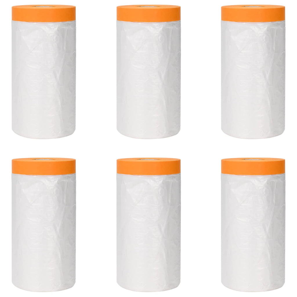 vidaXL Arkusz ochronny z taśmą klejącą 6 pcs 140 x 3300 cm HDPE