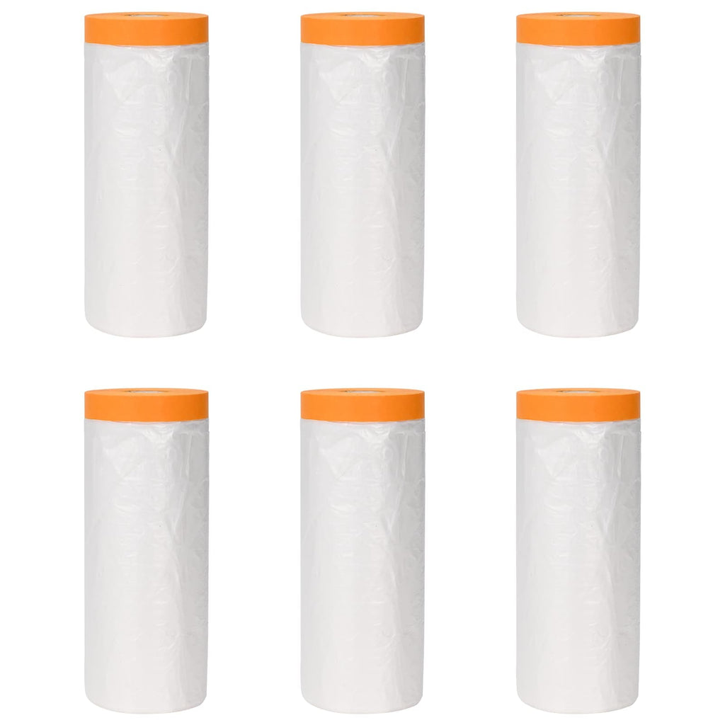 vidaXL Arkusz ochronny z taśmą klejącą 6 pcs 210 x 2000 cm HDPE