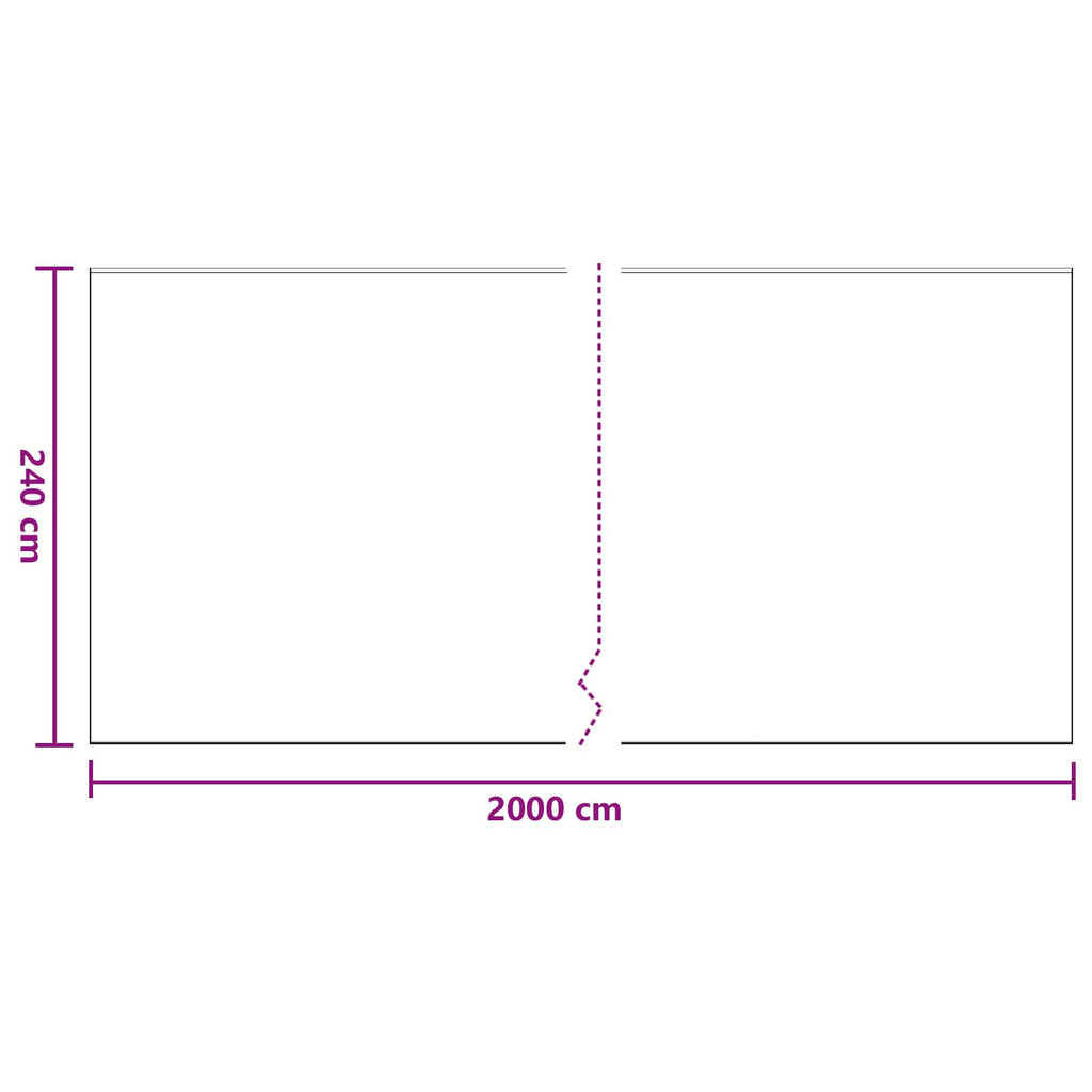 vidaXL Arkusz ochronny z taśmą klejącą 6 pcs 240 x 2000 cm HDPE