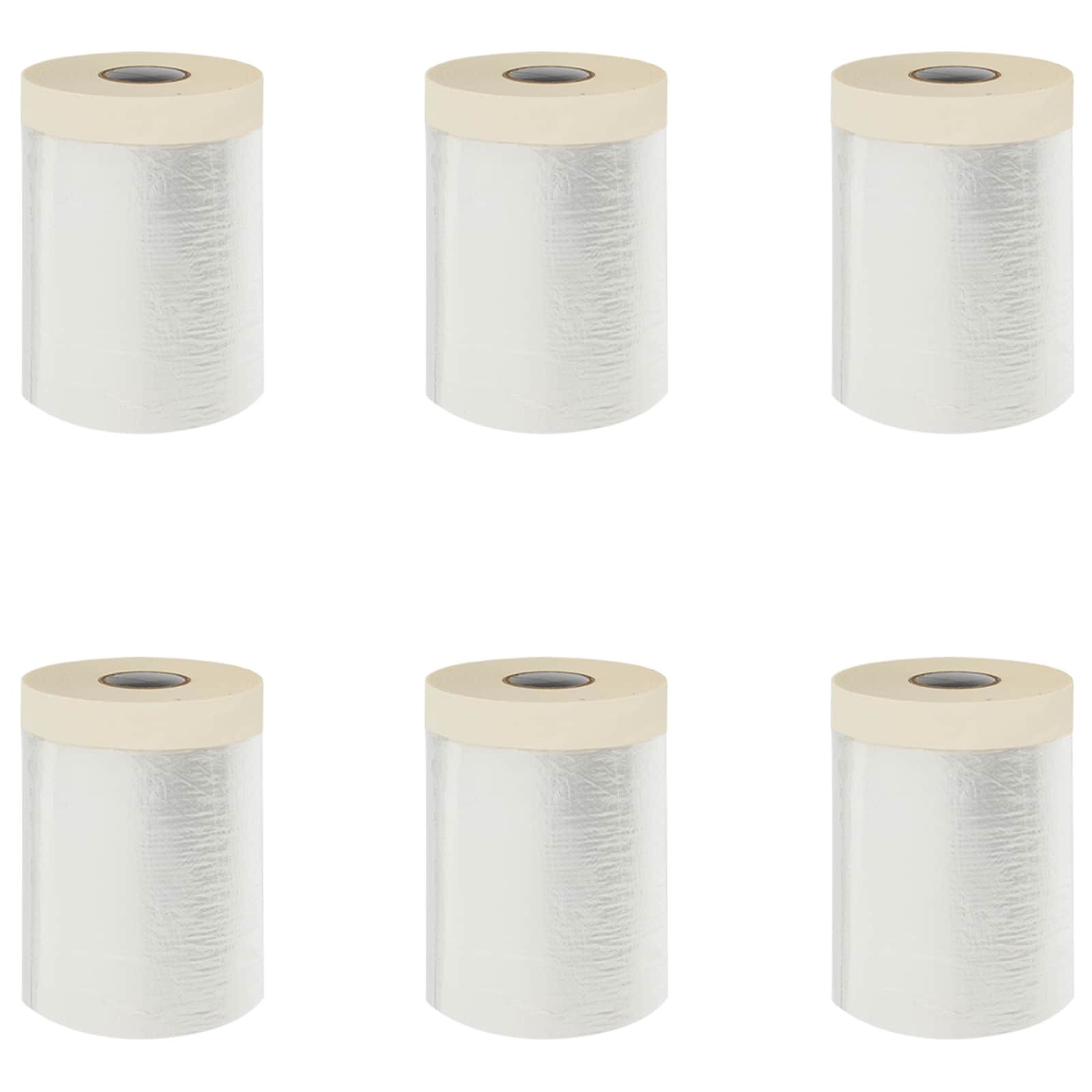 vidaXL Arkusz ochronny z taśmą klejącą 6 pcs 30 x 3300 cm HDPE
