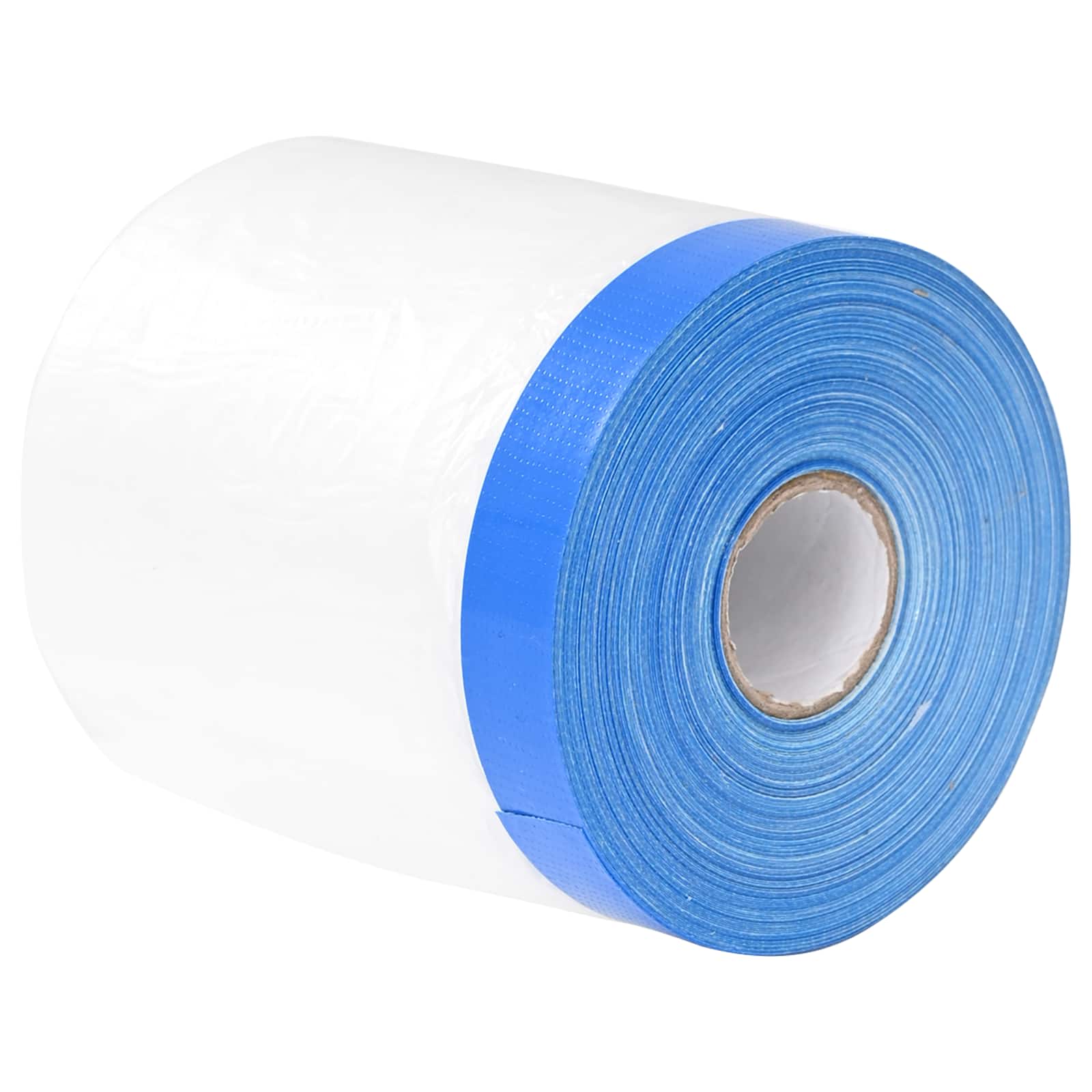 vidaXL Folia maskująca z taśmą klejącą 6 pcs Przezroczysty i niebieski