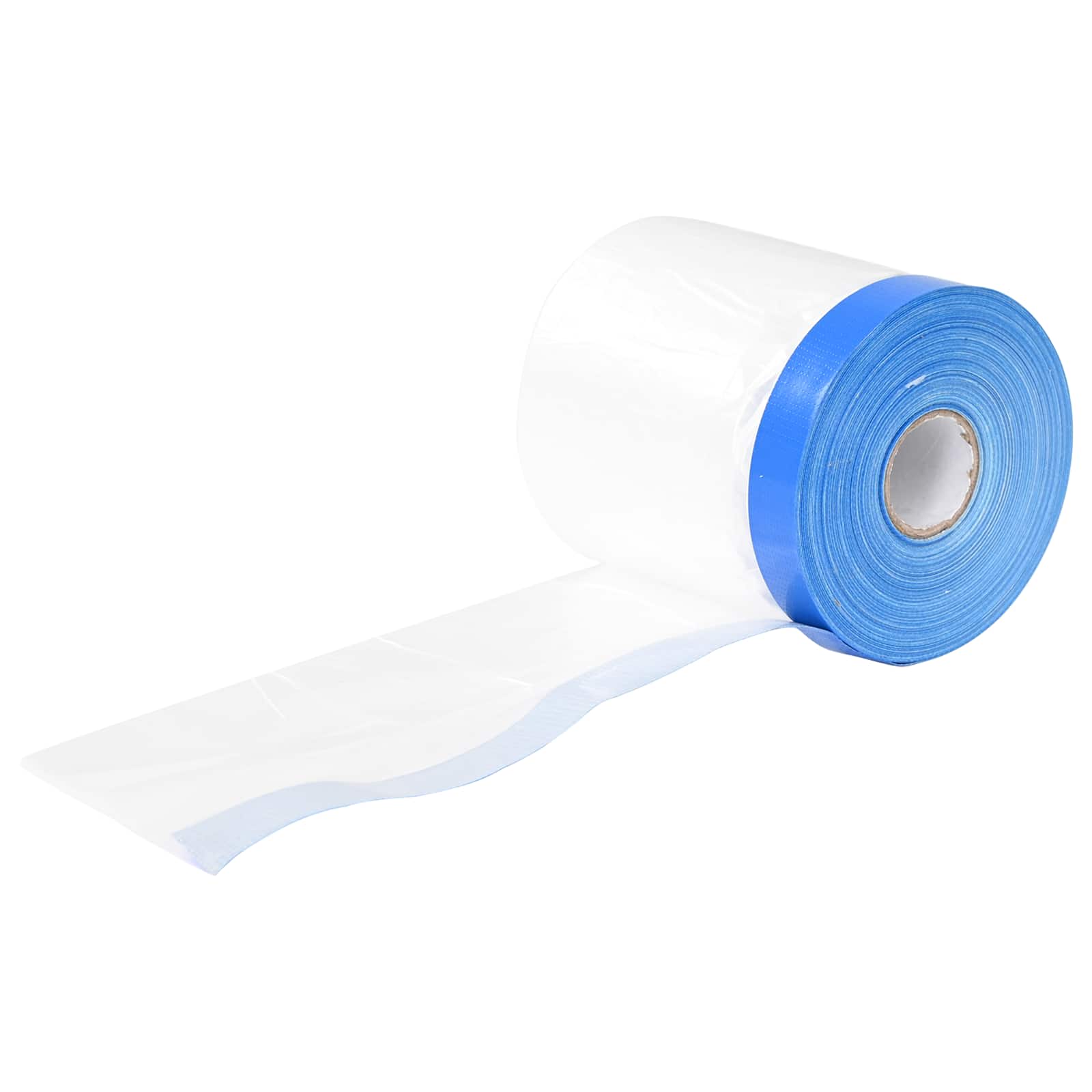 vidaXL Folia maskująca z taśmą klejącą 6 pcs Przezroczysty i niebieski
