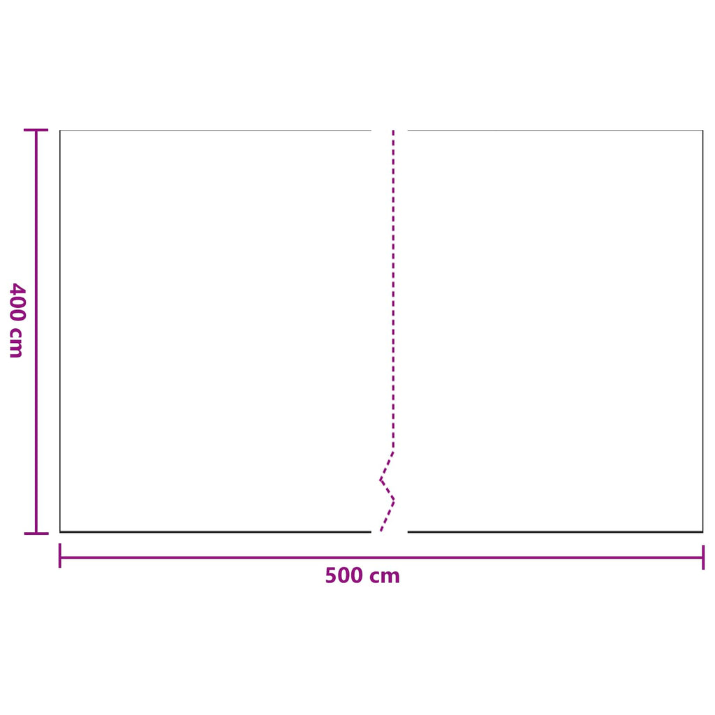 vidaXL Arkusz przeciwkurzowy 6 pcs przezroczysty 400 x 500 cm HDPE