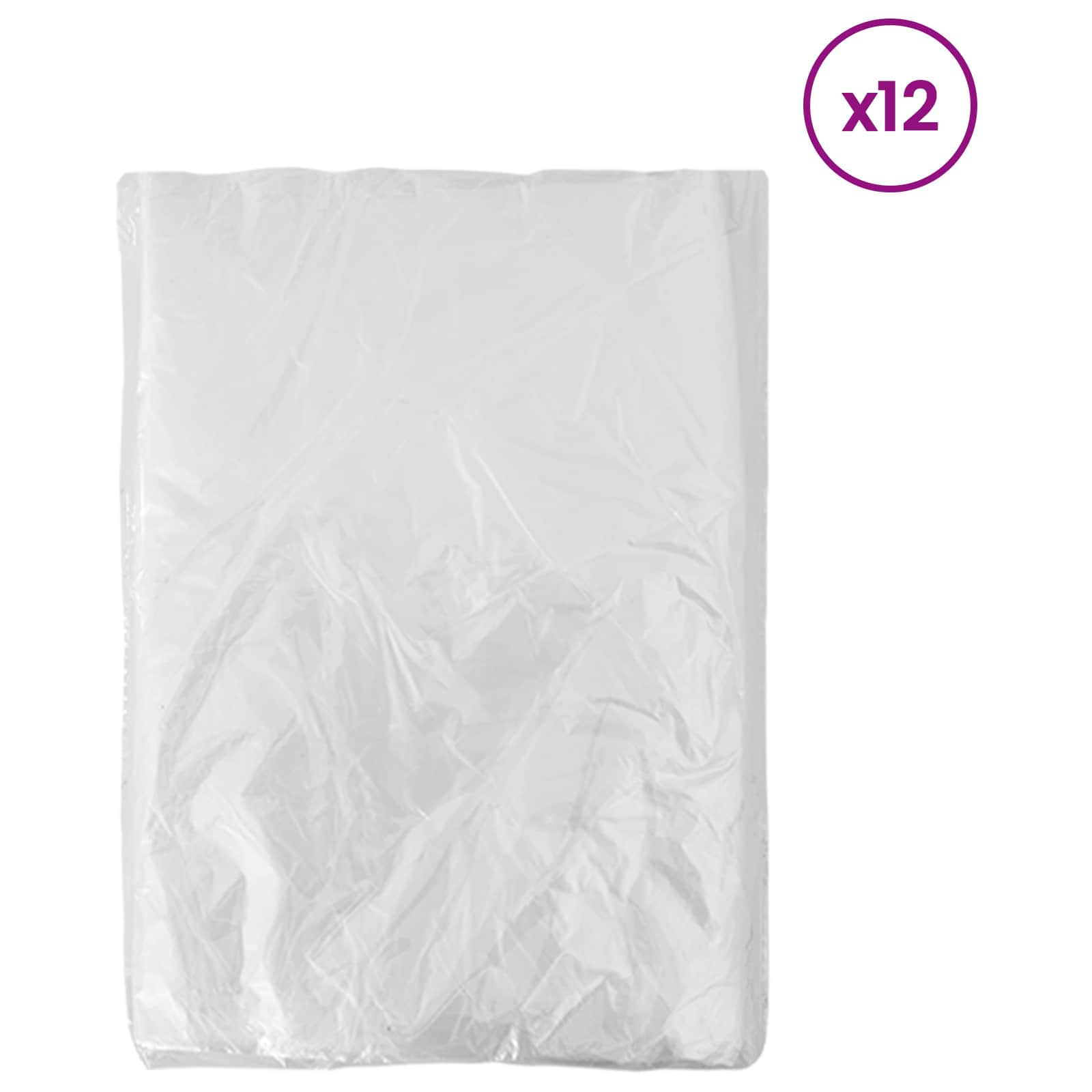 vidaXL Arkusz przeciwkurzowy 12 pcs przezroczysty 400 x 500 cm HDPE