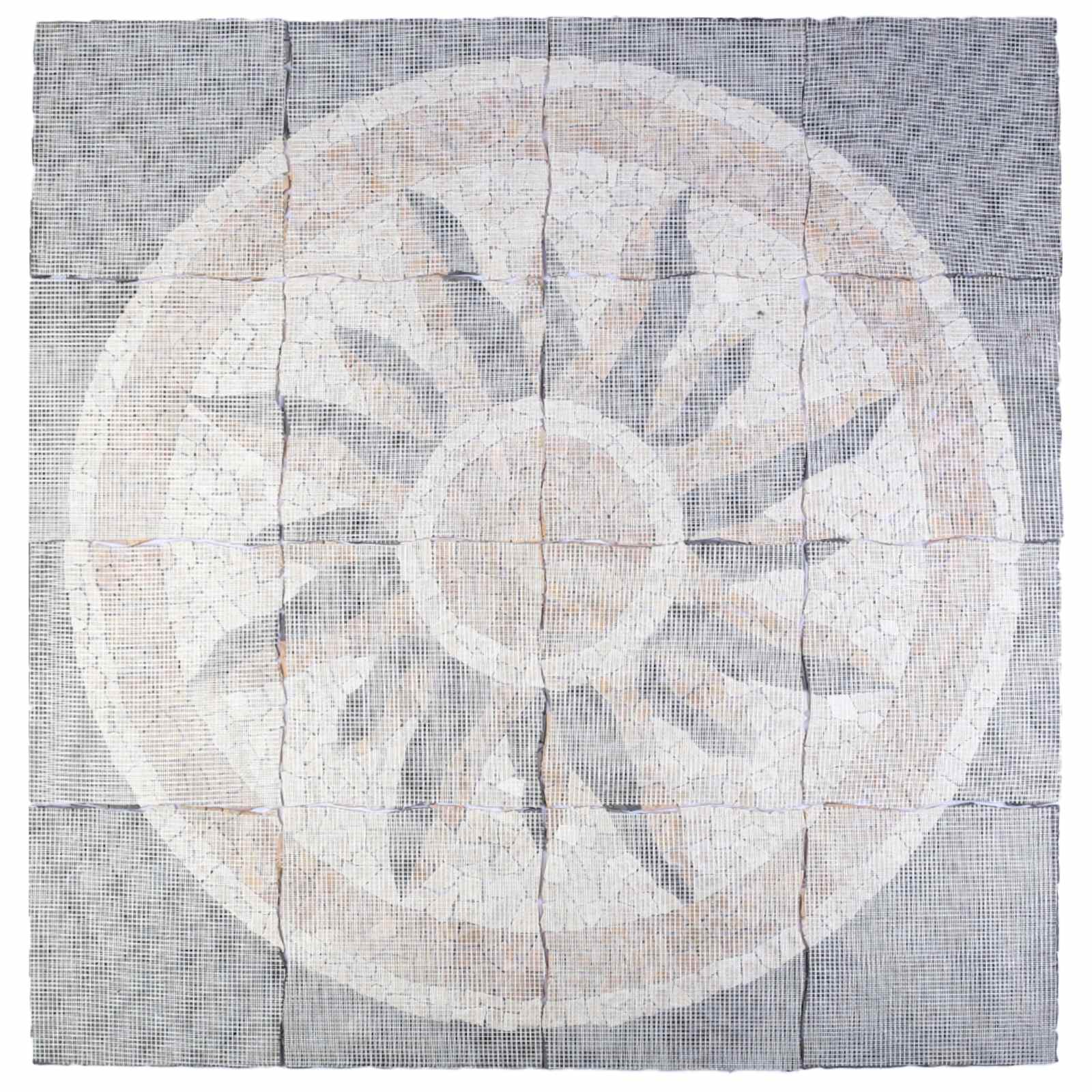 vidaXL Mozaikowe Płytki z Wzorem Słońca Wielokolorowe 120 x 120 cm