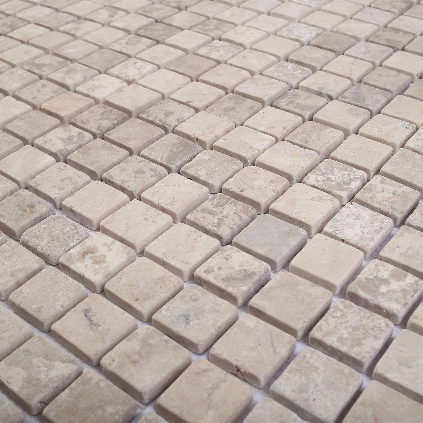 vidaXL Płytki Mozaikowe kremowy 30 x 30 cm Marmur