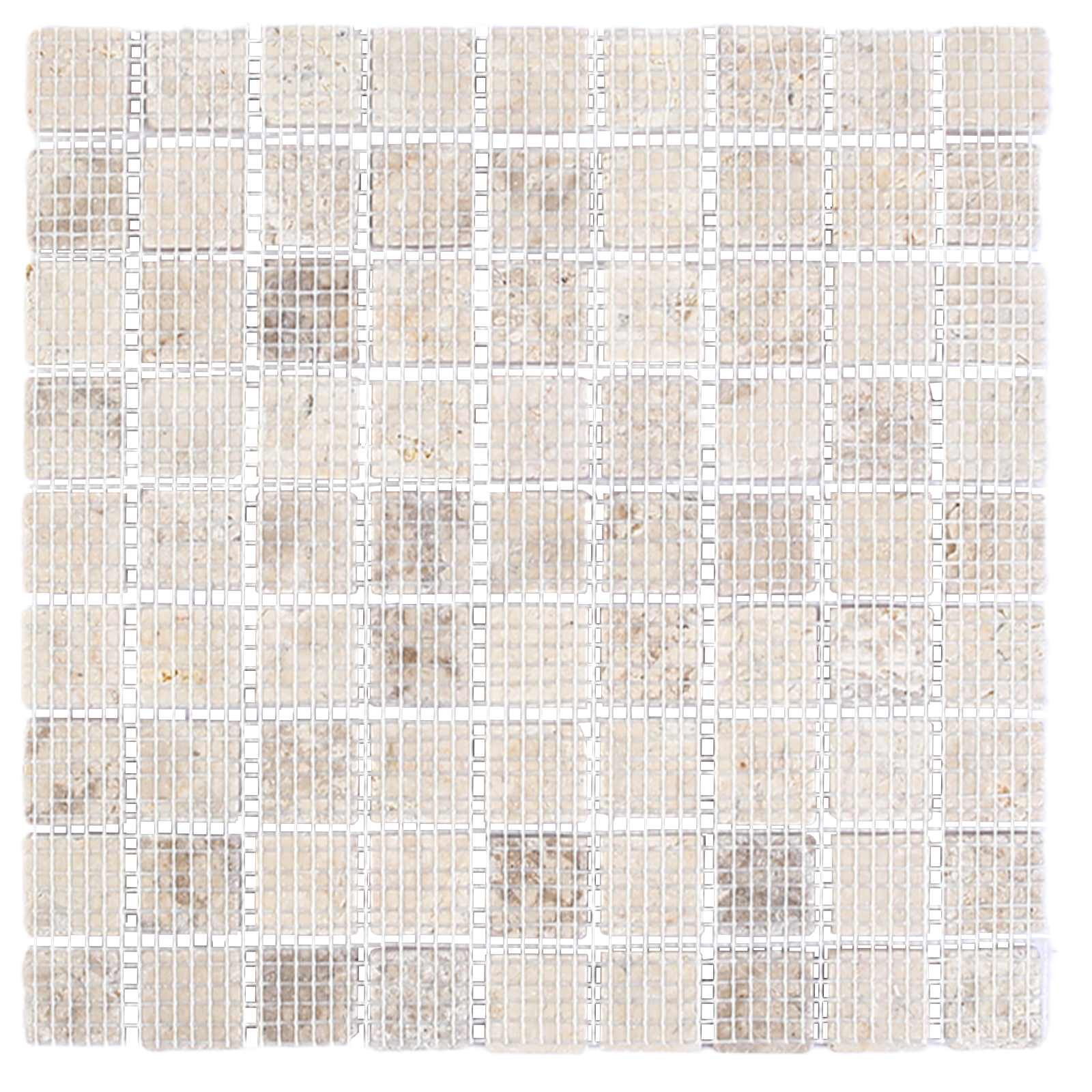 vidaXL Płytki Mozaikowe kremowy 30 x 30 cm Marmur